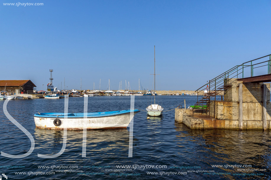 Old boat at the port town of Tsarevo, Burgas Region, Bulgaria