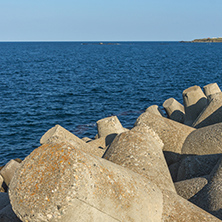 Rocks at coastline of town of Tsarevo, Burgas Region, Bulgaria