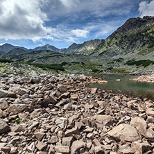 Green hills and Musalenski lakes, Rila mountain, Bulgaria