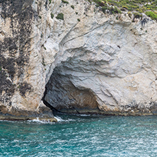 Panorama of Limnionas beach bay at Zakynthos island, Greece