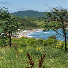 Panorama of beach of town of Ahtopol,  Burgas Region, Bulgaria