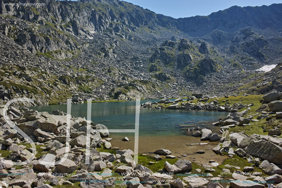 Amazing view of Argirovo lake, Pirin Mountain, Bulgaria