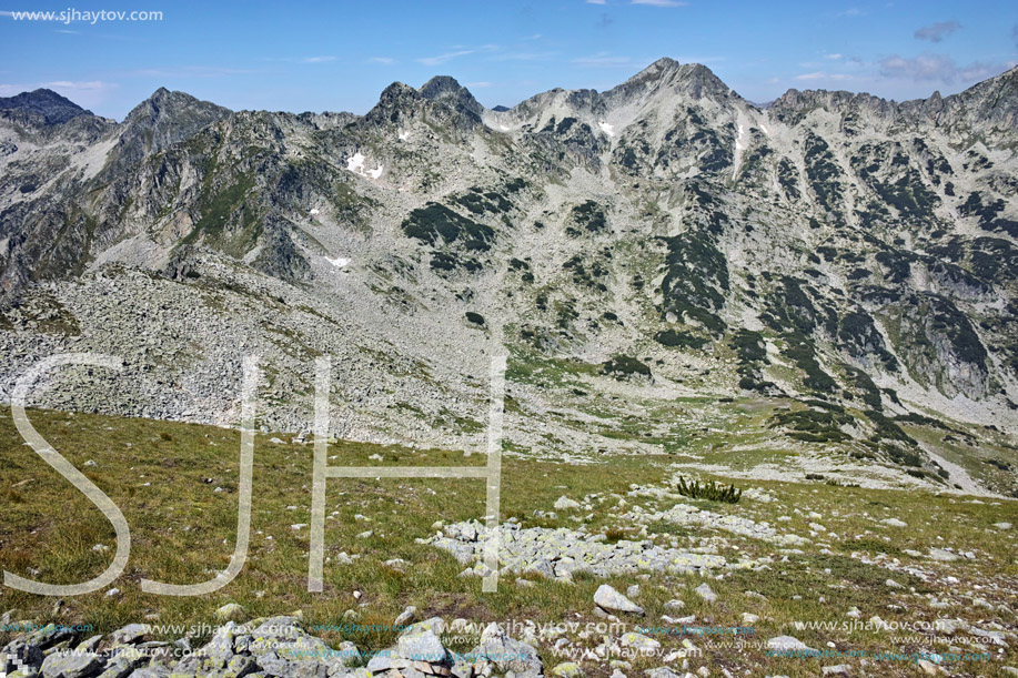Dzhangal peak view form Dzhano peak, Pirin Mountain, Bulgaria