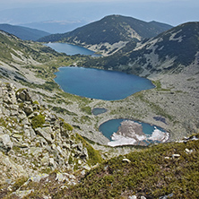 Panoramic view to Kremenski lakes, Pirin mountain, Bulgaria