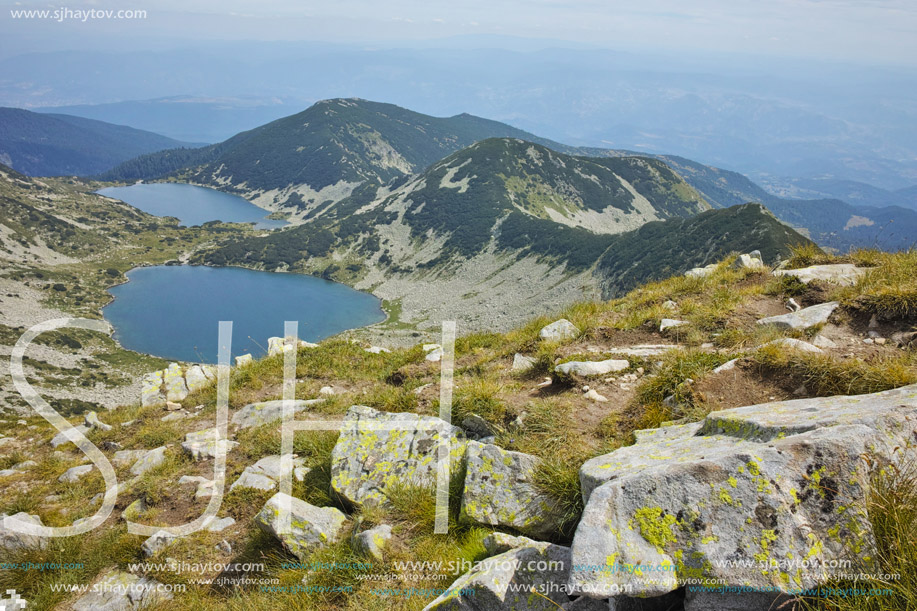 Amazing Panorama to Kremenski lakes, Pirin mountain, Bulgaria