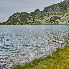 Amazing view of clean waters of Popovo lake, Pirin mountain, Bulgaria