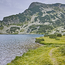 Amazing view of clean waters of Popovo lake, Pirin mountain, Bulgaria