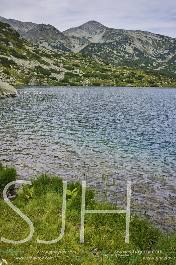 Amazing view of clean waters of Popovo lake, Pirin mountain, Bulgaria