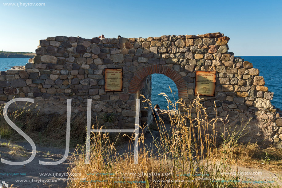 ancient ruins in town of Sozopol,Burgas Region, Bulgaria