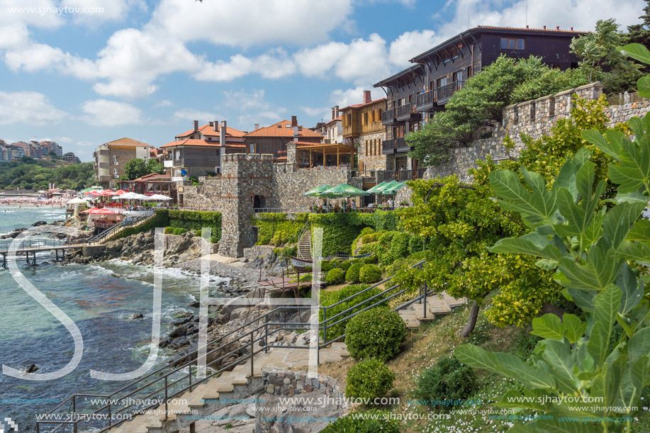 Amazing panorama with Ancient fortifications in old town of Sozopol, Burgas Region, Bulgaria