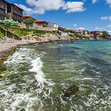 Amazing panorama with Ancient fortifications in old town of Sozopol, Burgas Region, Bulgaria