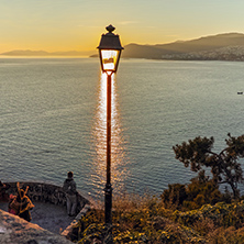 Amazing Sunset view of Kavala, East Macedonia and Thrace, Greece