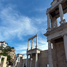 Remainings of Ancient Roman theatre in Plovdiv, Bulgaria