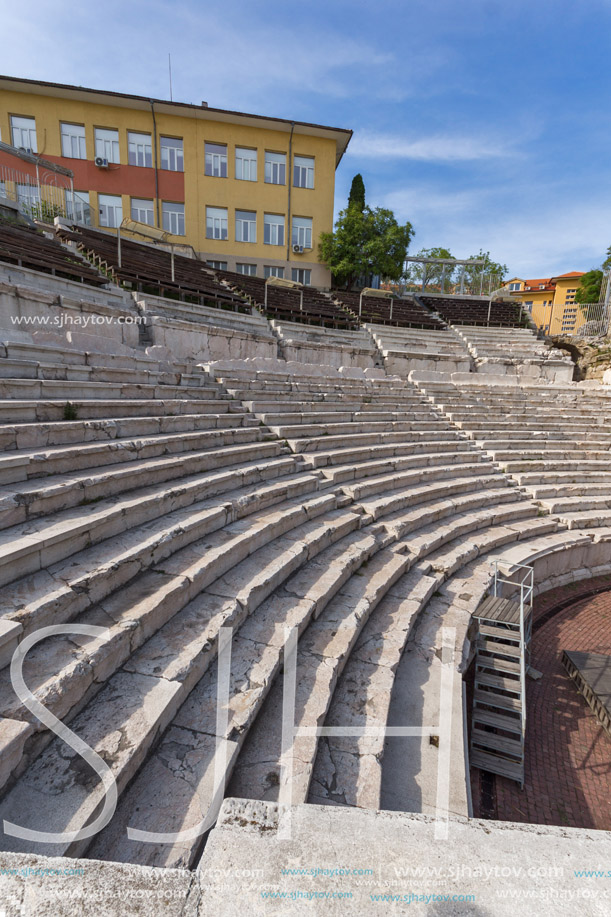 Remainings of Ancient Roman theatre in Plovdiv, Bulgaria