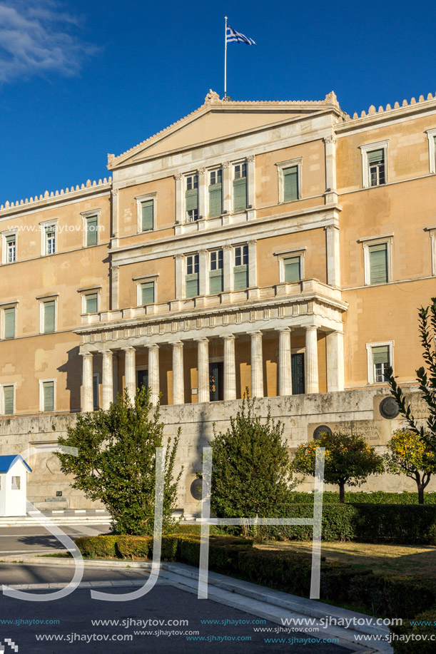 The Greek parliament in Athens, Attica, Greece