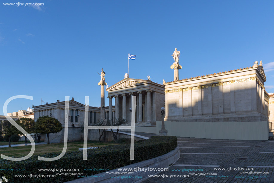 Panoramic view of Academy of Athens, Attica, Greece
