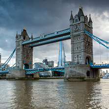 LONDON, ENGLAND - JUNE 15 2016: Tower Bridge in London in the late afternoon, England, Great Britain