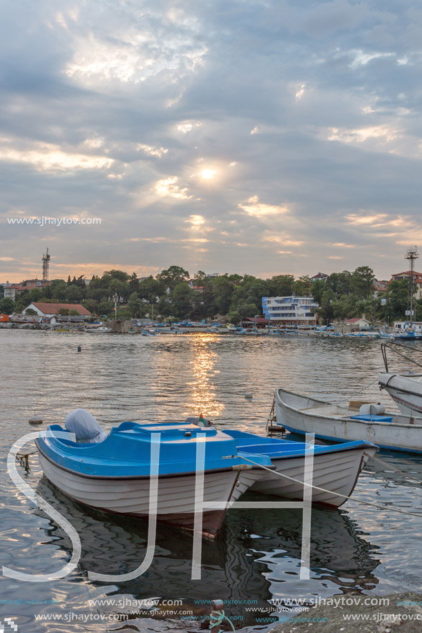 Old boat at the port town of Tsarevo, Burgas Region, Bulgaria