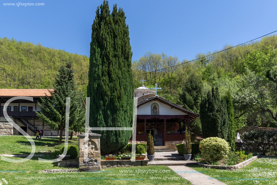 Panoramic view of Temski monastery St. George, Pirot Region, Republic of Serbia