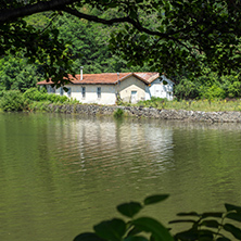 Amazing Summer Landscape of Pancharevo lake, Sofia city Region, Bulgaria