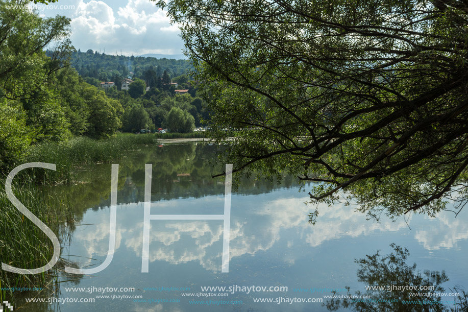 Amazing Summer Landscape of Pancharevo lake, Sofia city Region, Bulgaria
