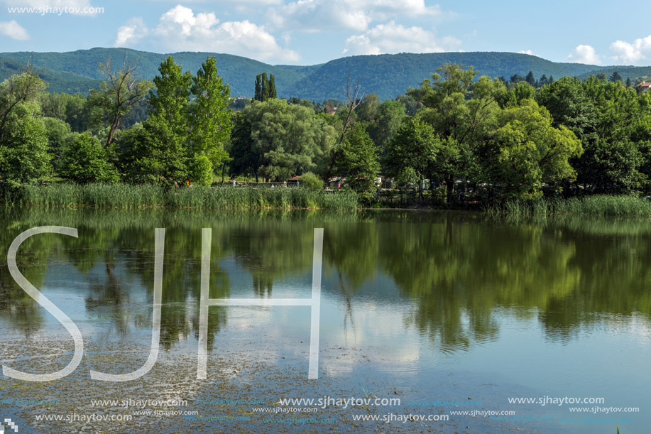 Amazing Summer Landscape of Pancharevo lake, Sofia city Region, Bulgaria