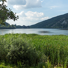 Amazing Summer Landscape of Pancharevo lake, Sofia city Region, Bulgaria