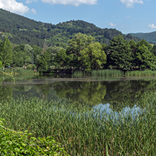 Amazing Summer Landscape of Pancharevo lake, Sofia city Region, Bulgaria