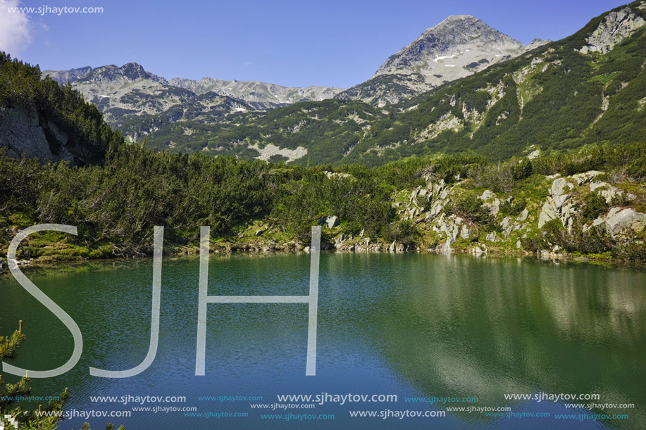 Amazing Landscape with The Eye Lake and Muratov Peak,  Pirin Mountain, Bulgaria