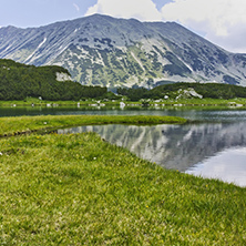 Amazing Landscape with Muratovo lake and Todorka peak,  Pirin Mountain, Bulgaria