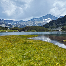 Amazing Landscape with Muratovo lake and Banderishki chukar peak,  Pirin Mountain, Bulgaria
