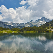 Amazing Landscape with Muratovo lake and Banderishki chukar peak,  Pirin Mountain, Bulgaria
