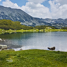 Amazing Landscape with Muratovo lake and Todorka peak,  Pirin Mountain, Bulgaria