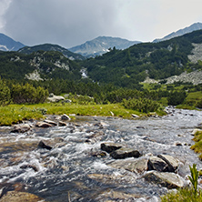 Landscape with River with clean waters,  Pirin Mountain, Bulgaria