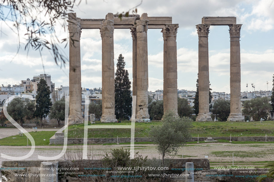 Temple of Olympian Zeus in Athens, Attica, Greece