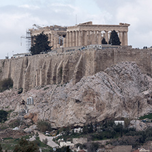 Amazing view of the Acropolis of Athens, Attica, Greece