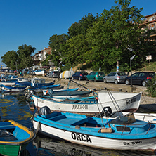 SOZOPOL, BULGARIA - JULY 12, 2016: Amazing Panorama of port of town of Sozopol, Burgas Region, Bulgaria