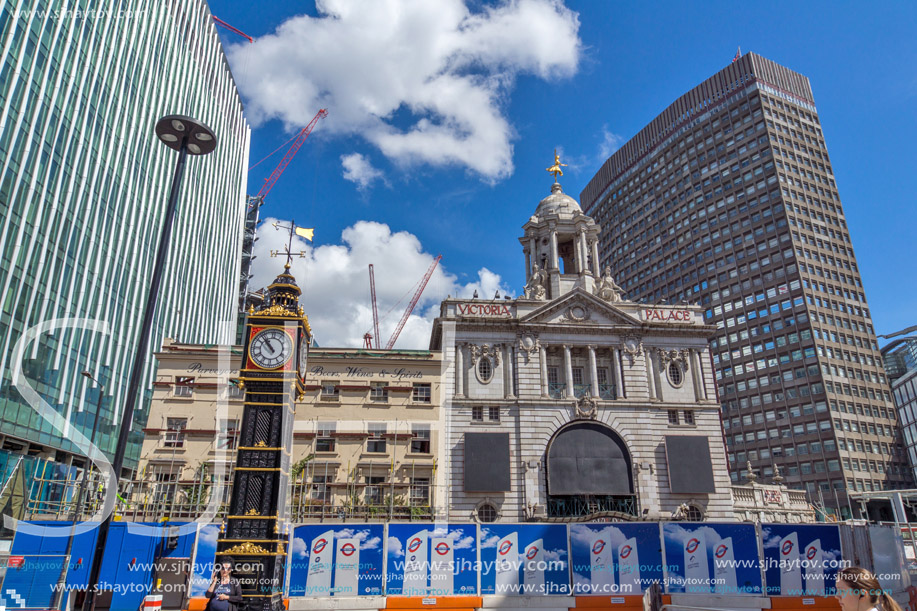 LONDON, ENGLAND - JUNE 15 2016: Victoria palace theatre in City of London, England, Great Britain