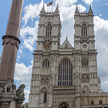 LONDON, ENGLAND - JUNE 15 2016: Bell tower of  Church of St. Peter at Westminster, London, England, Great Britain