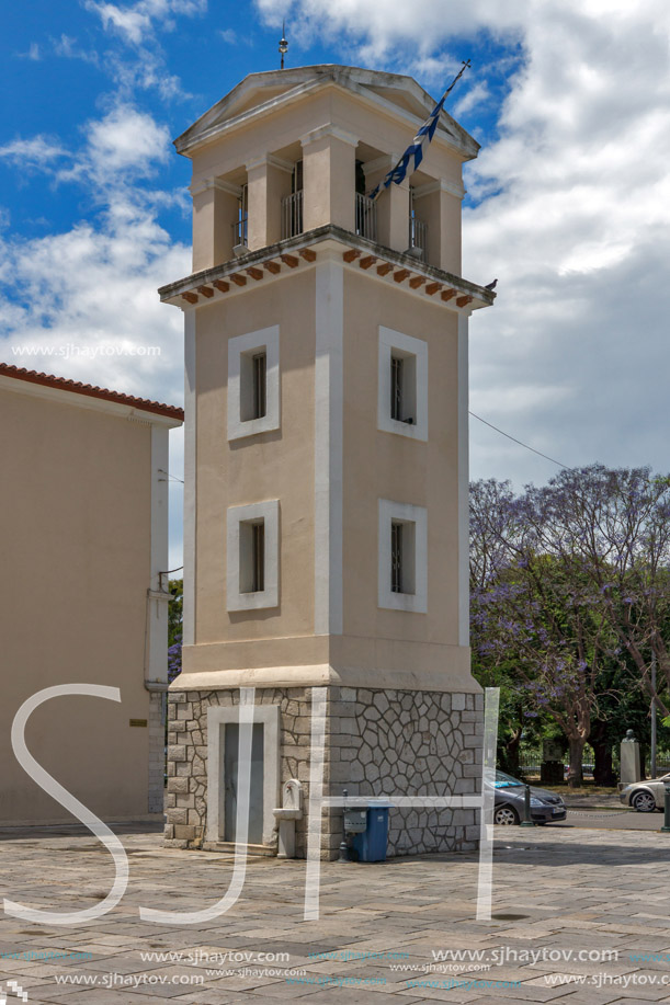 View of Saint Andrew Church, the largest church in Greece, Patras, Peloponnese, Western Greece