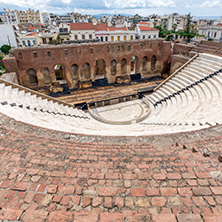 Ancient ruins of Roman Odeon, Patras, Peloponnese, Western Greece