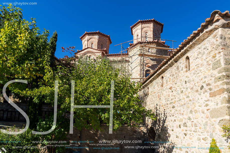 Inside view of Holy Monastery of Varlaam in Meteora, Thessaly, Greece