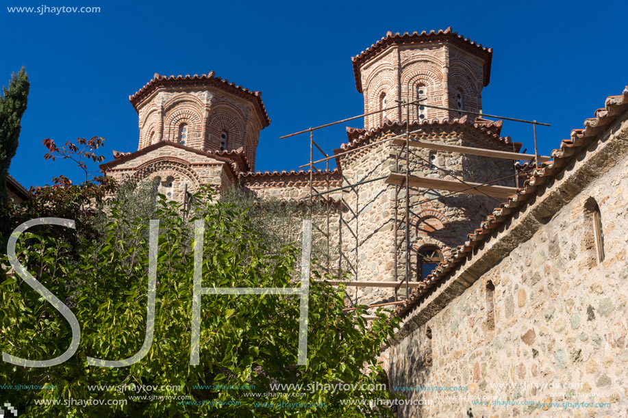 Inside view of Holy Monastery of Varlaam in Meteora, Thessaly, Greece