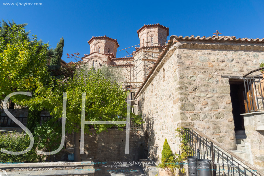 Inside view of Holy Monastery of Varlaam in Meteora, Thessaly, Greece