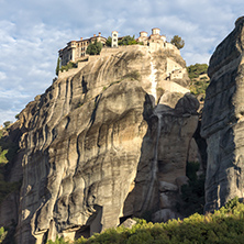 Outside view of Holy Monastery of Varlaam in Meteora, Thessaly, Greece