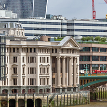 LONDON, ENGLAND - JUNE 15 2016: Panoramic view of Thames River in City of London, England, Great Britain