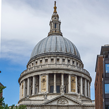 LONDON, ENGLAND - JUNE 15 2016: Amazing view of St. Paul Cathedral in London, England, Great Britain