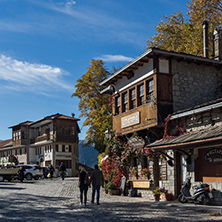 METSOVO, EPIRUS, GREECE - OCTOBER 19 2013: Panoramic view of village of Metsovo near city of Ioannina, Epirus Region, Greece