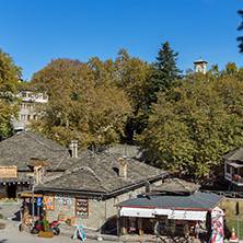 METSOVO, EPIRUS, GREECE - OCTOBER 19 2013: Panoramic view of village of Metsovo near city of Ioannina, Epirus Region, Greece