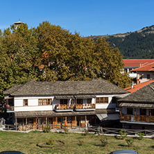 METSOVO, EPIRUS, GREECE - OCTOBER 19 2013: Panoramic view of village of Metsovo near city of Ioannina, Epirus Region, Greece
